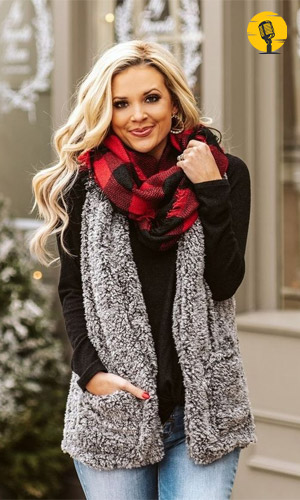 Solid Recycled Blend Scarf