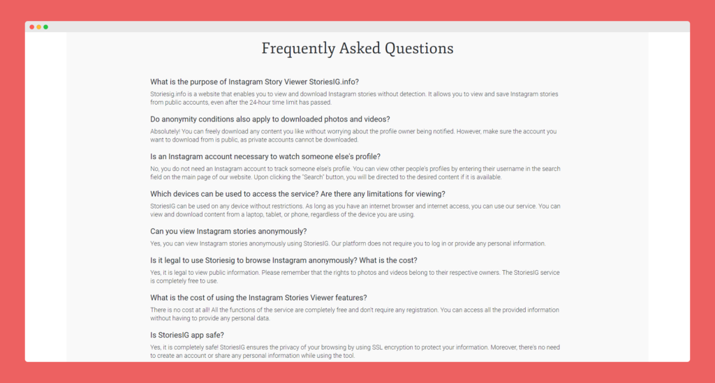 Frequently Asked Questions